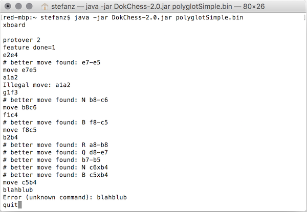 DokChess on the command line